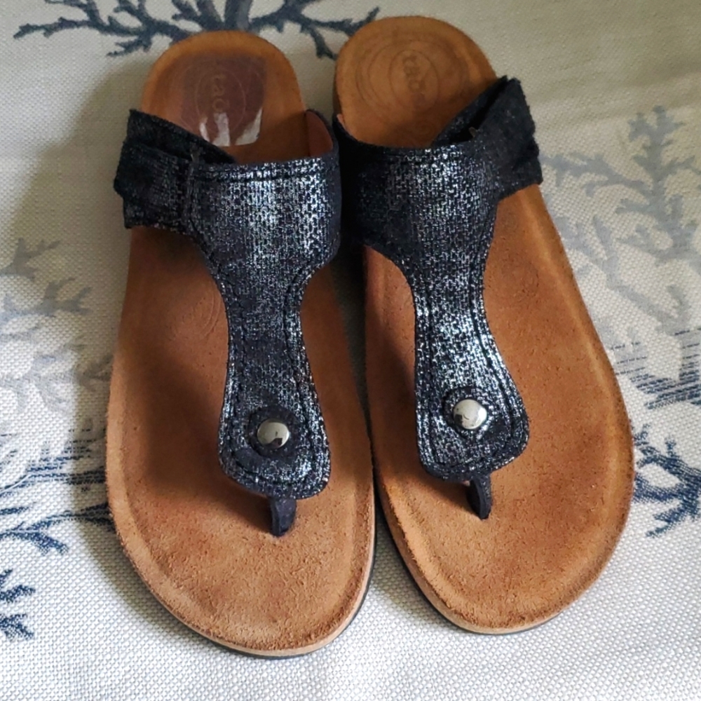 Taos Leather Lucy Thong Sandals Size 9-9.5